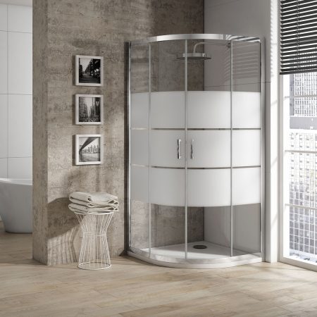 Plato de ducha semicircular acrílico SERIE DELTA - Baños by Gambín